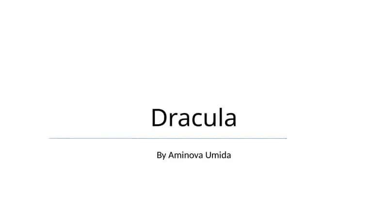 Dracula 1