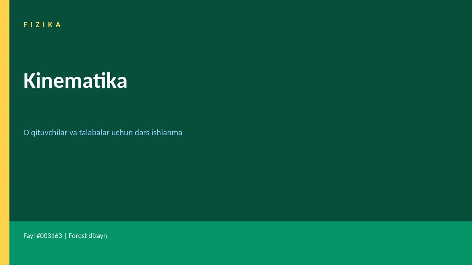Kinematika 1