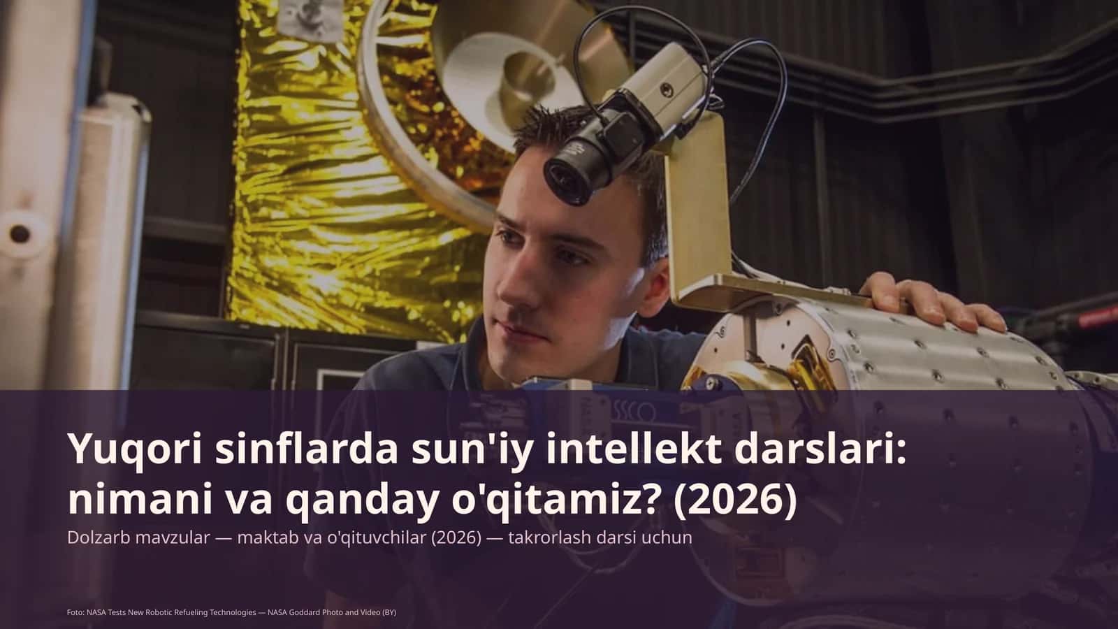 Yuqori sinflarda sun'iy intellekt darslari: nimani va qanday o'qitamiz? 1