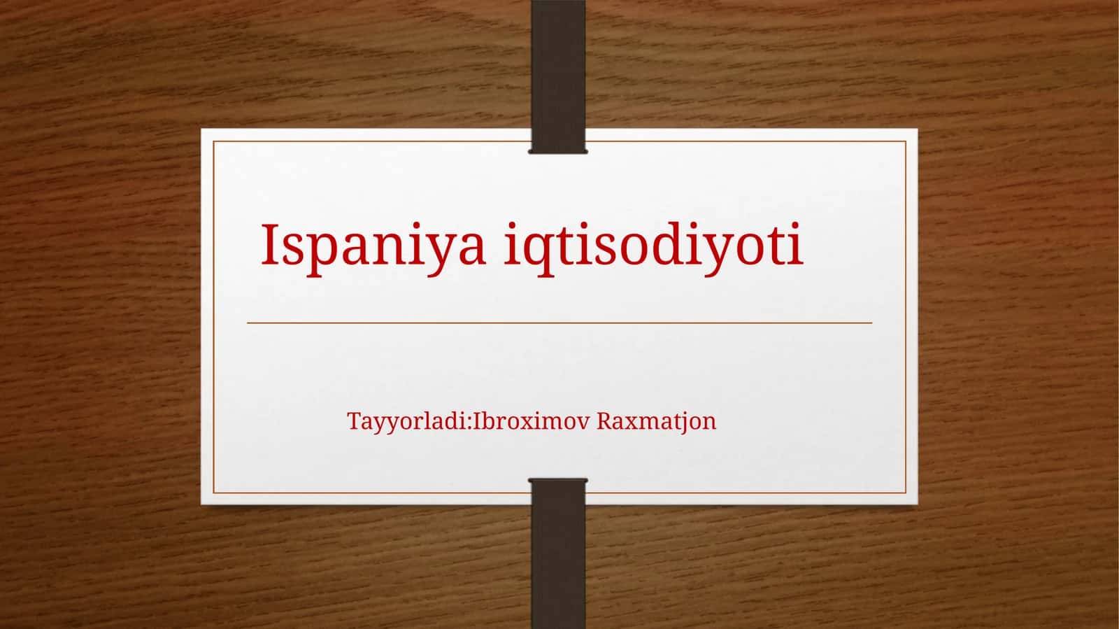 Ispaniya iqtisodiyoti 1