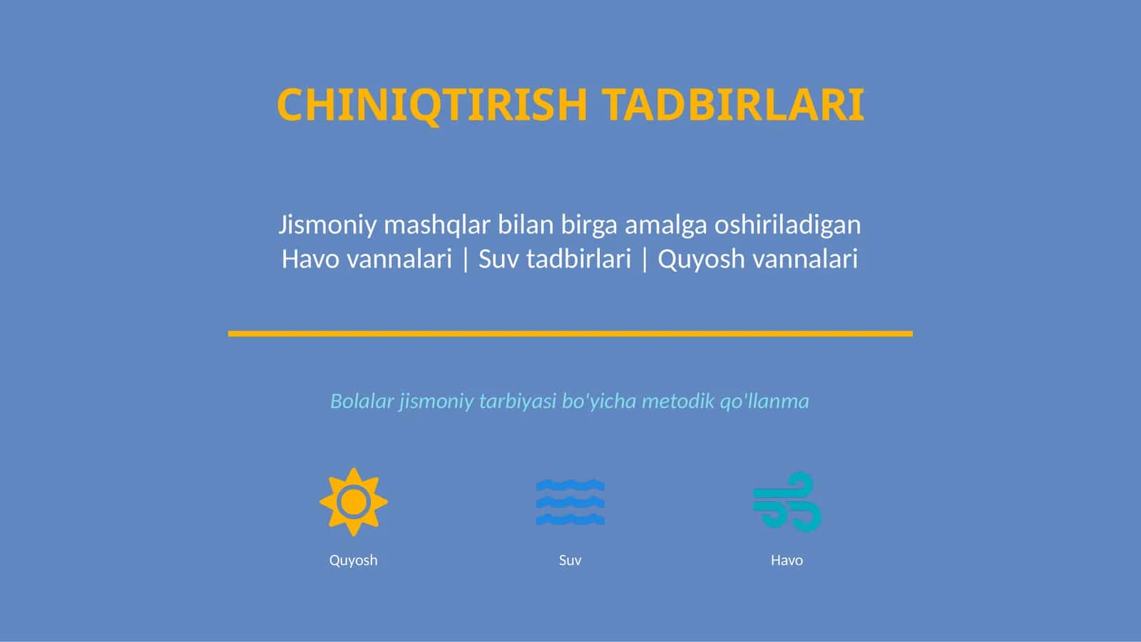 CHINIQTIRISH TADBIRLARI 1