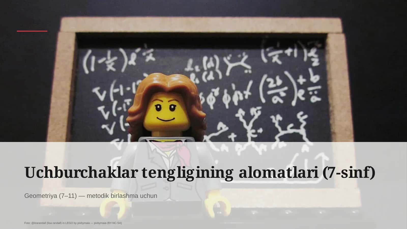 Uchburchaklar tengligining alomatlari (7-sinf) 1
