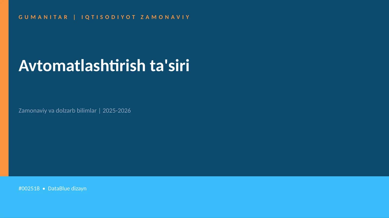 Avtomatlashtirish ta'siri 1