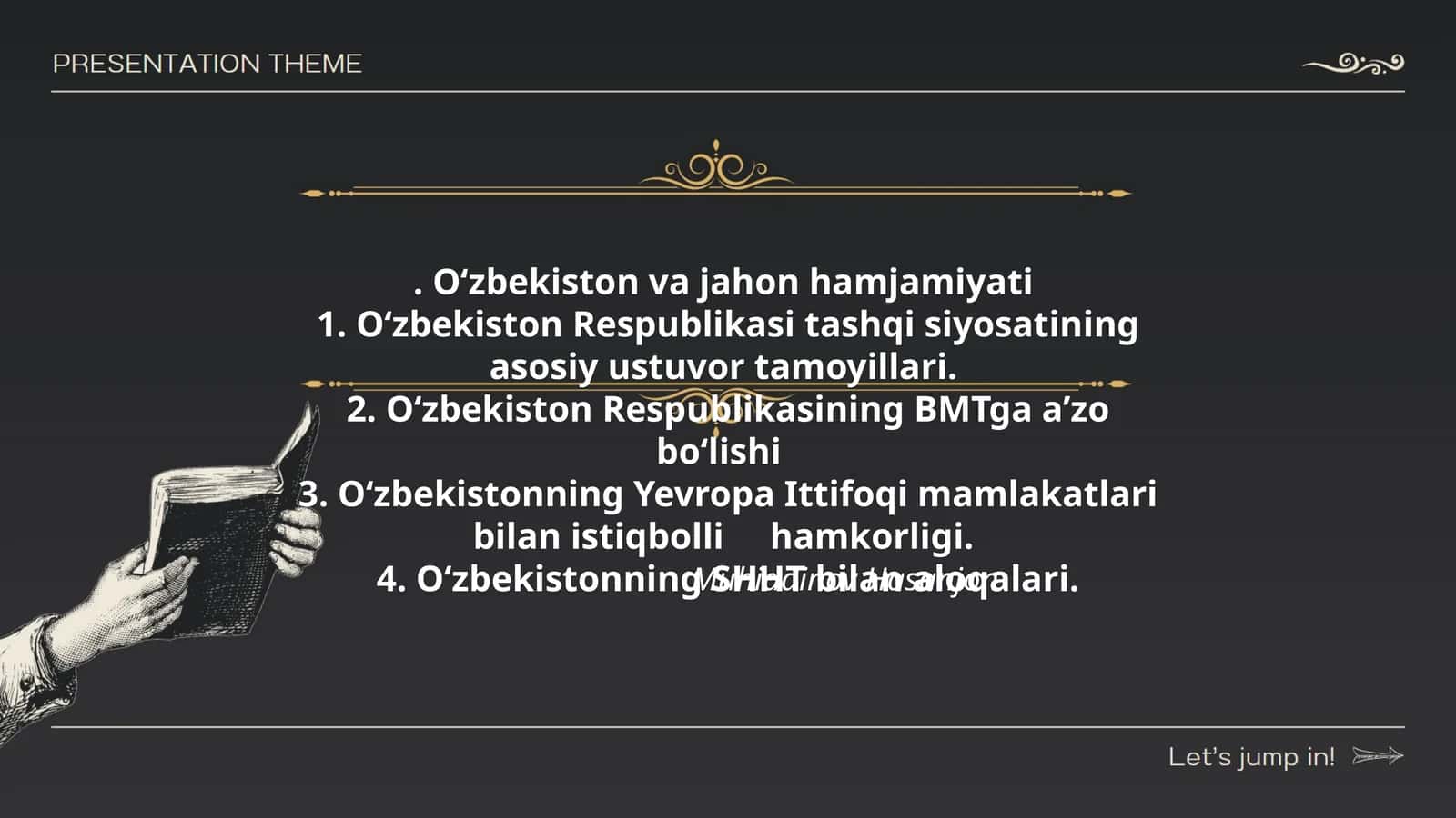 O‘zbekiston va jahon hamjamiyati 1