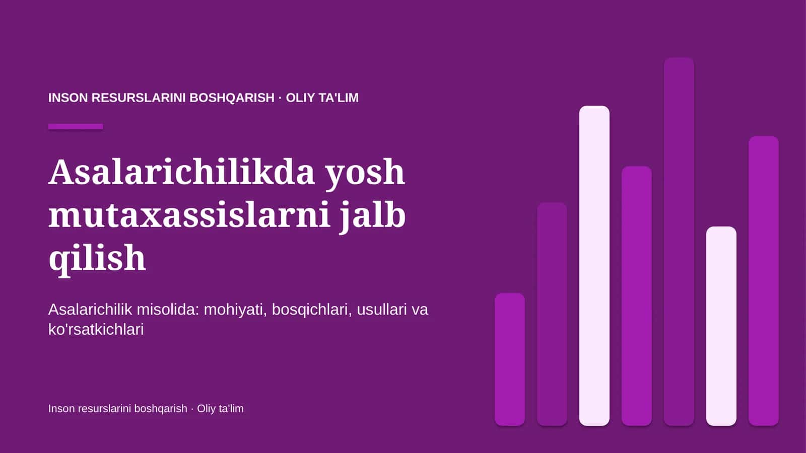 Asalarichilikda yosh mutaxassislarni jalb qilish 1