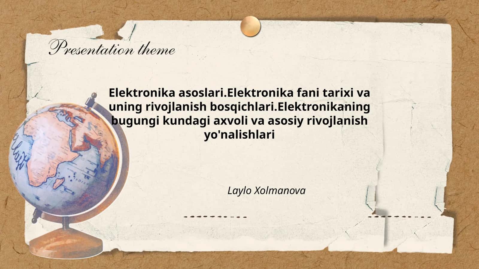 Elektronika asoslari 1
