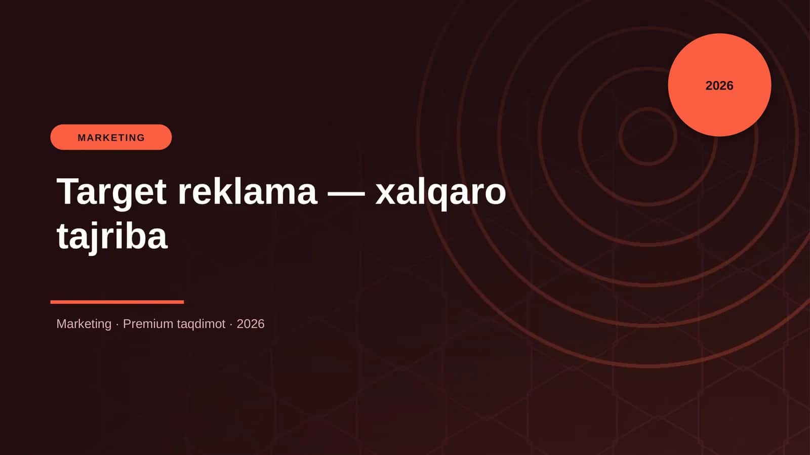 Target reklama — xalqaro tajriba 1