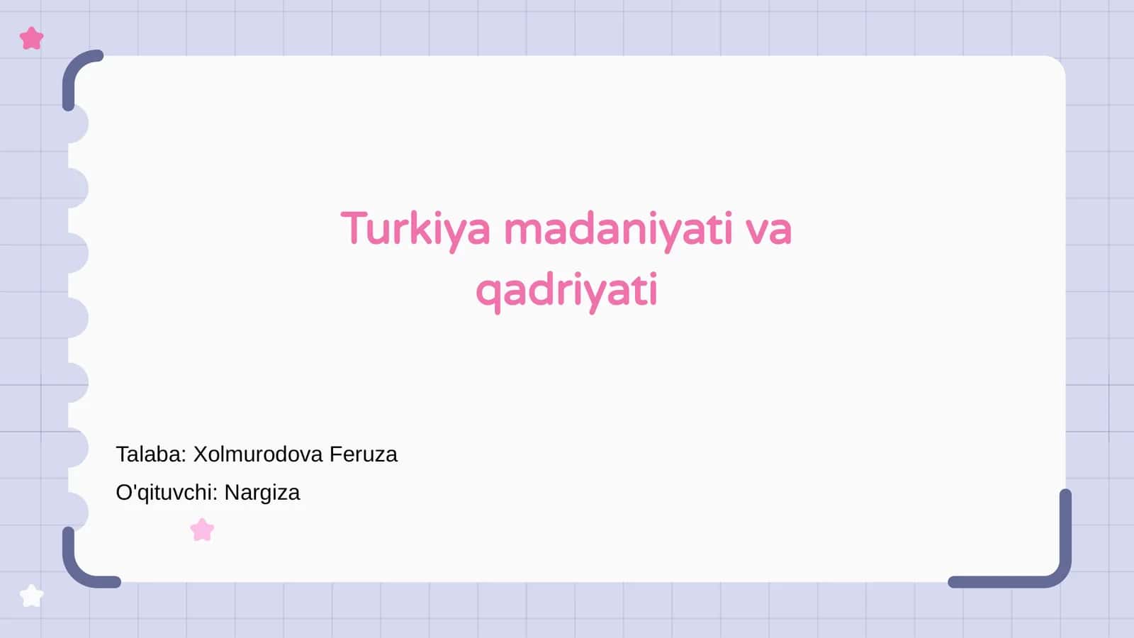 Turkiya madaniyati va qadriyati 1
