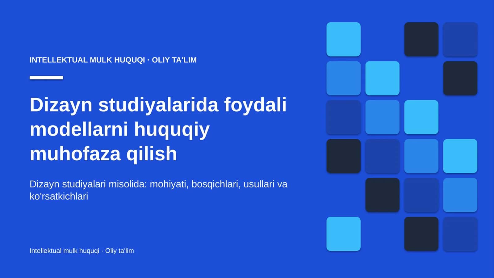Intellektual Mulk Huquqi 1