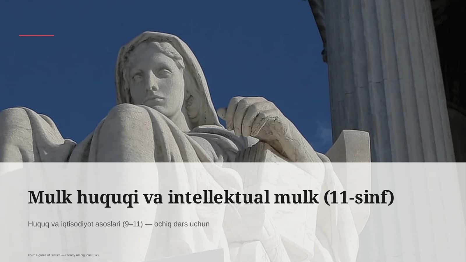 Mulk huquqi va intellektual mulk (11-sinf) 1