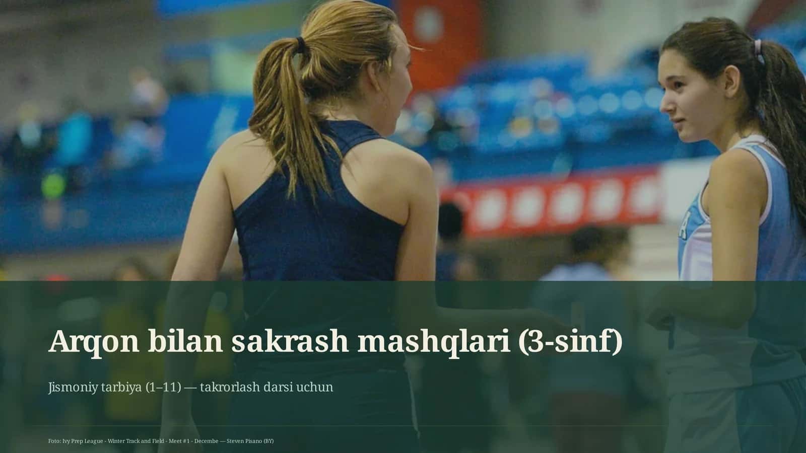 Arqon bilan sakrash mashqlari (3-sinf) 1