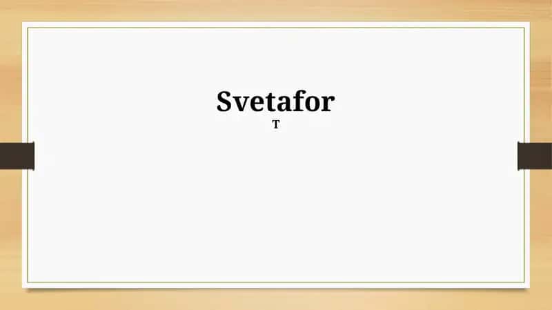 Svetafor 1