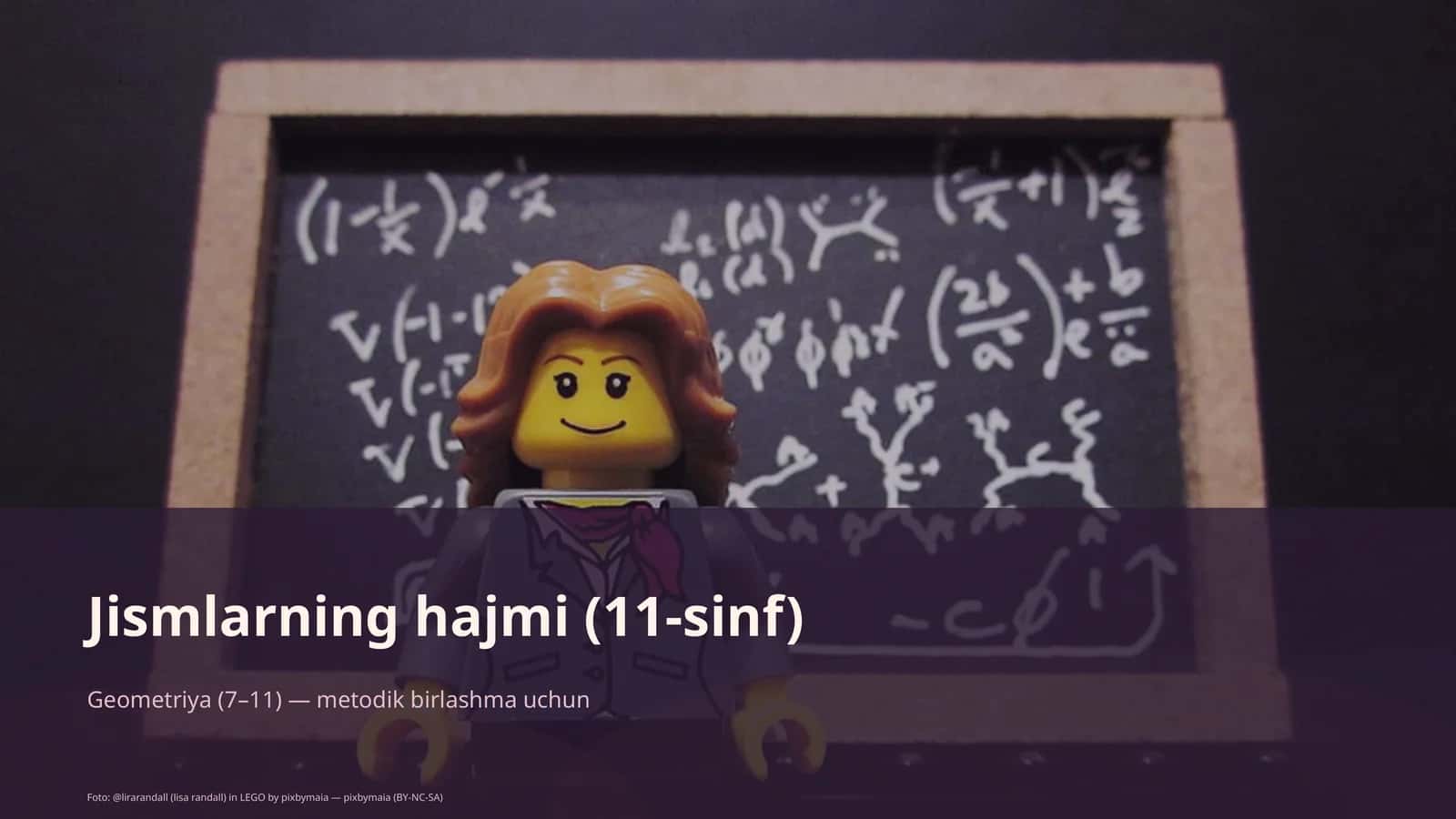 Jismlarning hajmi (11-sinf) 1