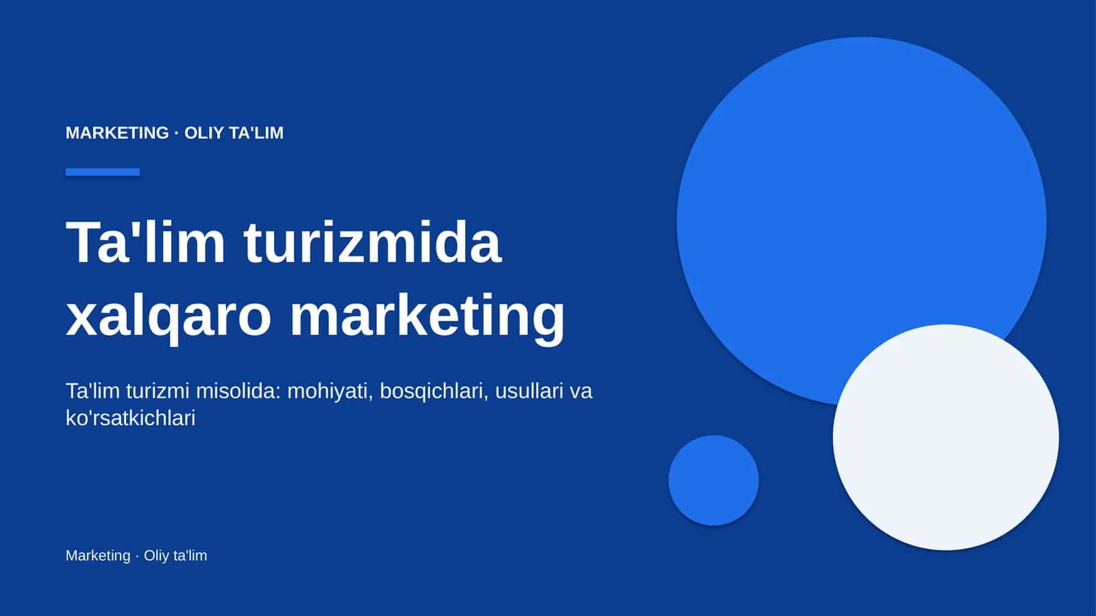 ta'lim turizmida xalqaro marketing 4543 1