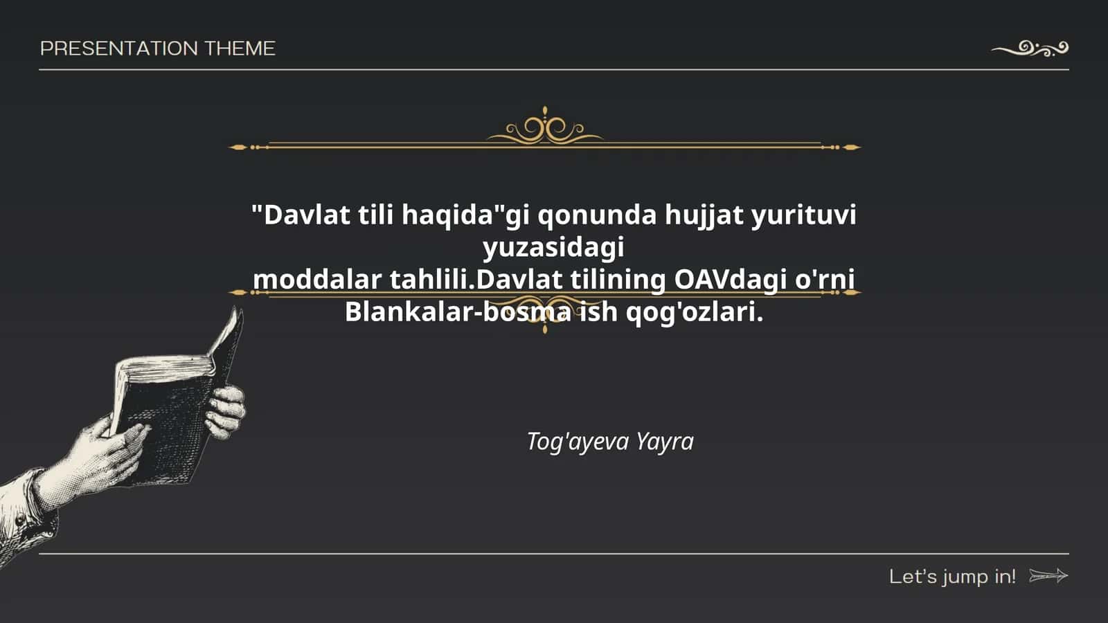 Davlat tili haqida 1