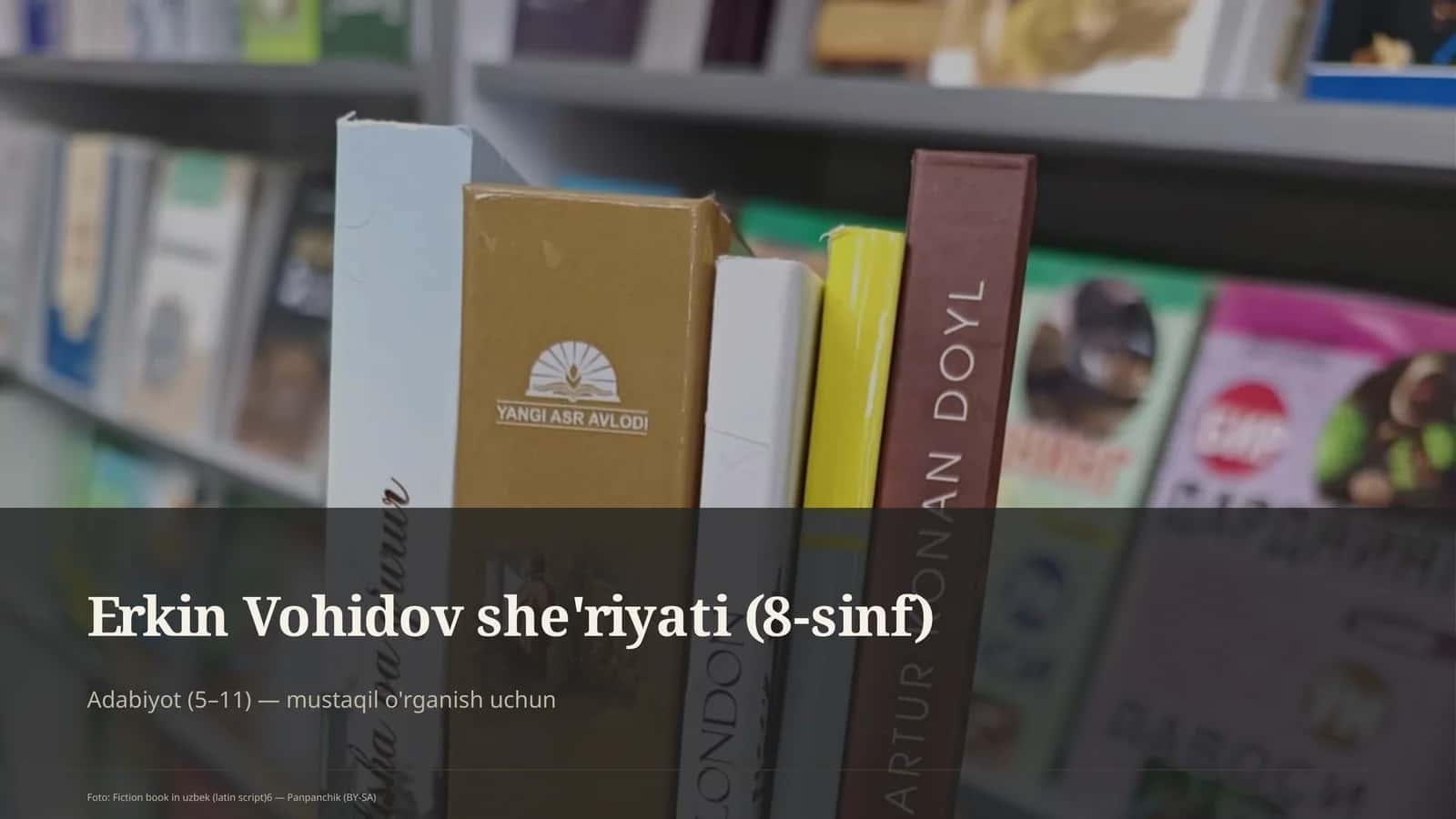 Erkin Vohidov she'riyati (8-sinf) 1