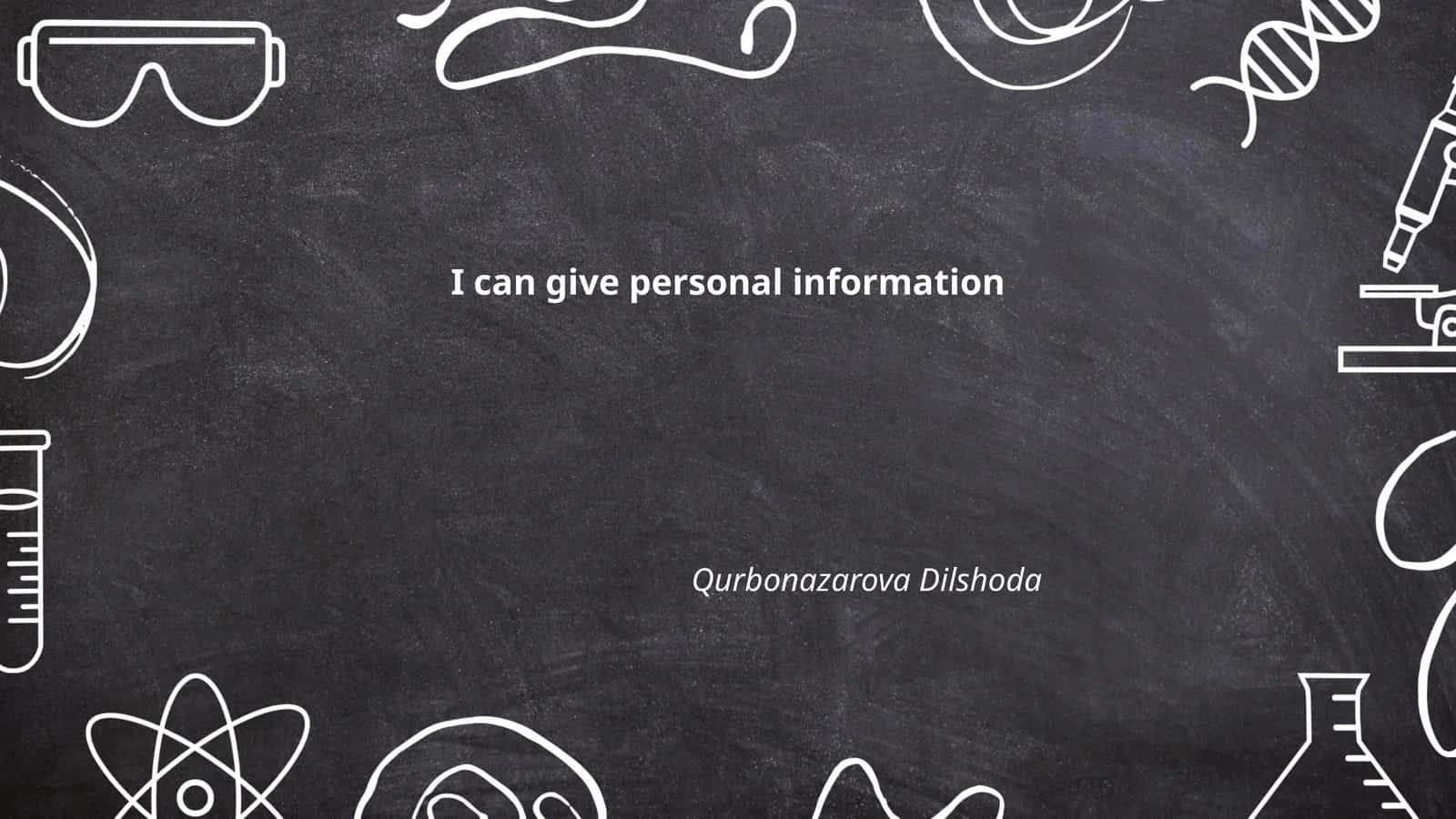 Personal Information 1