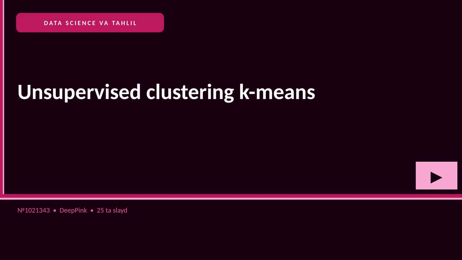 DATA SCIENCE VA TAHLIL 1