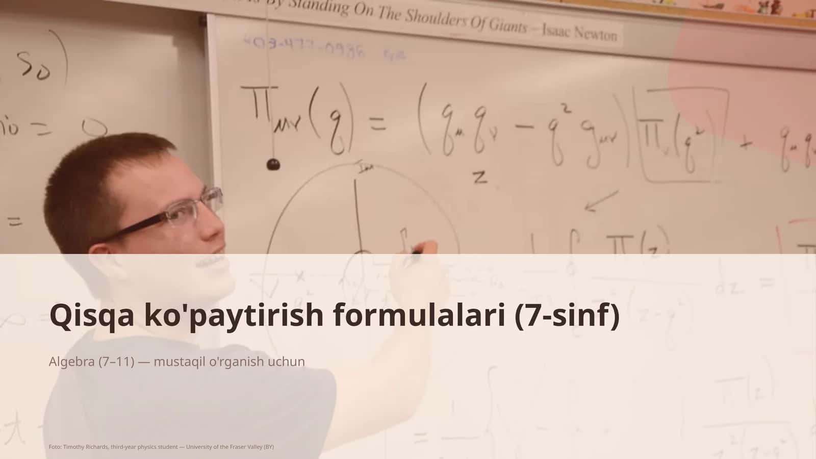 Qisqa ko'paytirish formulalari (7-sinf) 1