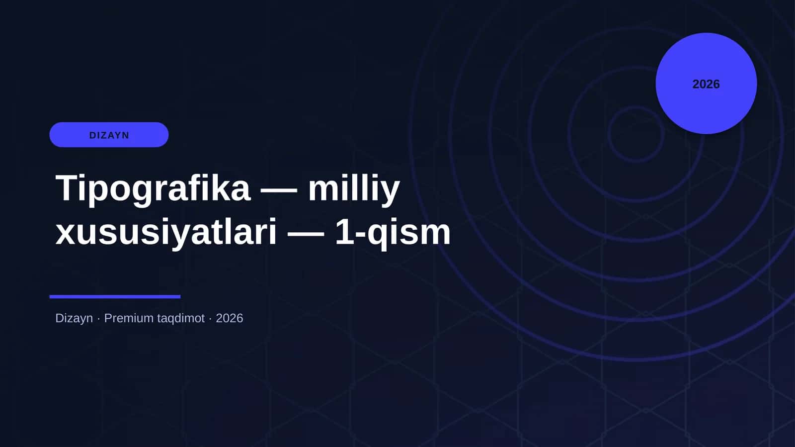 Tipografika — milliy xususiyatlari — 1-qism 1