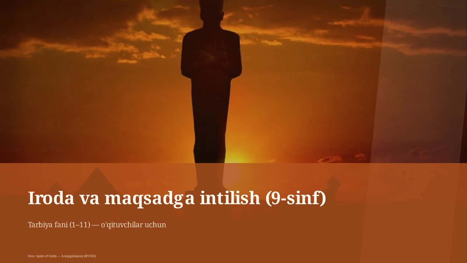 Iroda va maqsadga intilish (9-sinf) 1