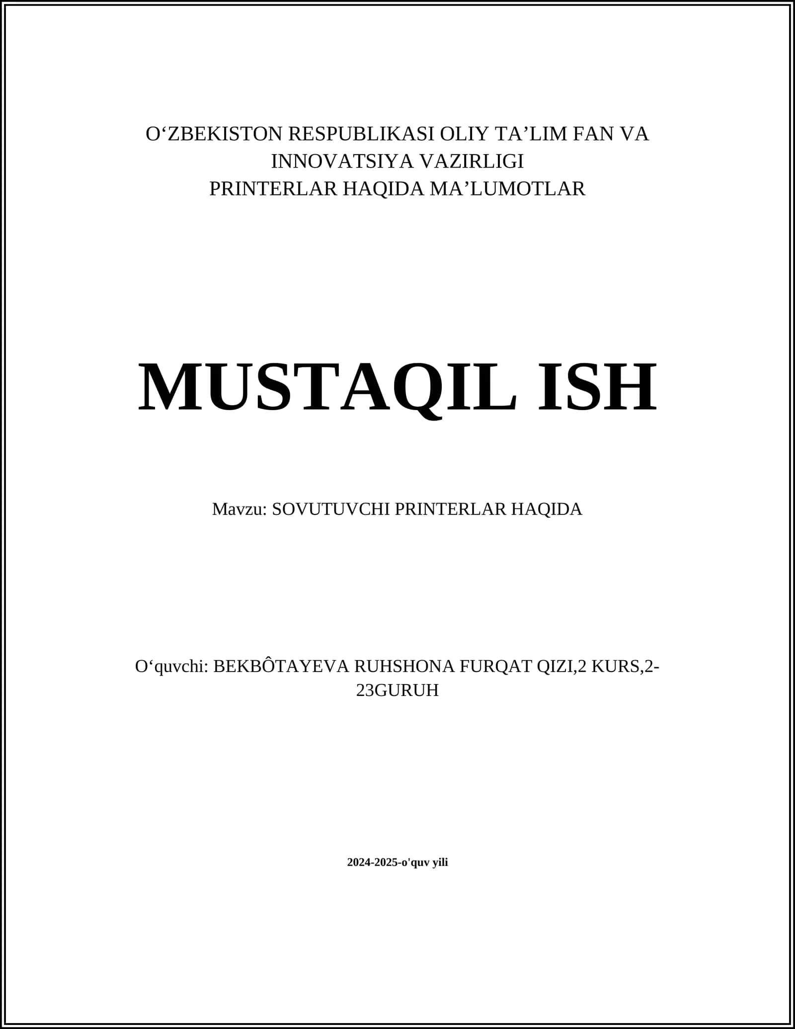 Sovutuvchi printerlar 1