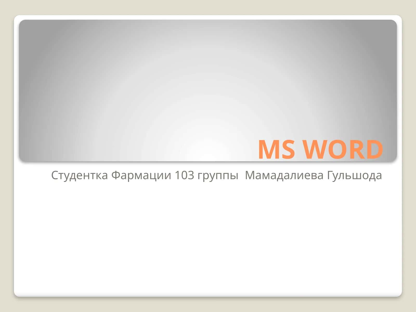 Microsoft Word 1
