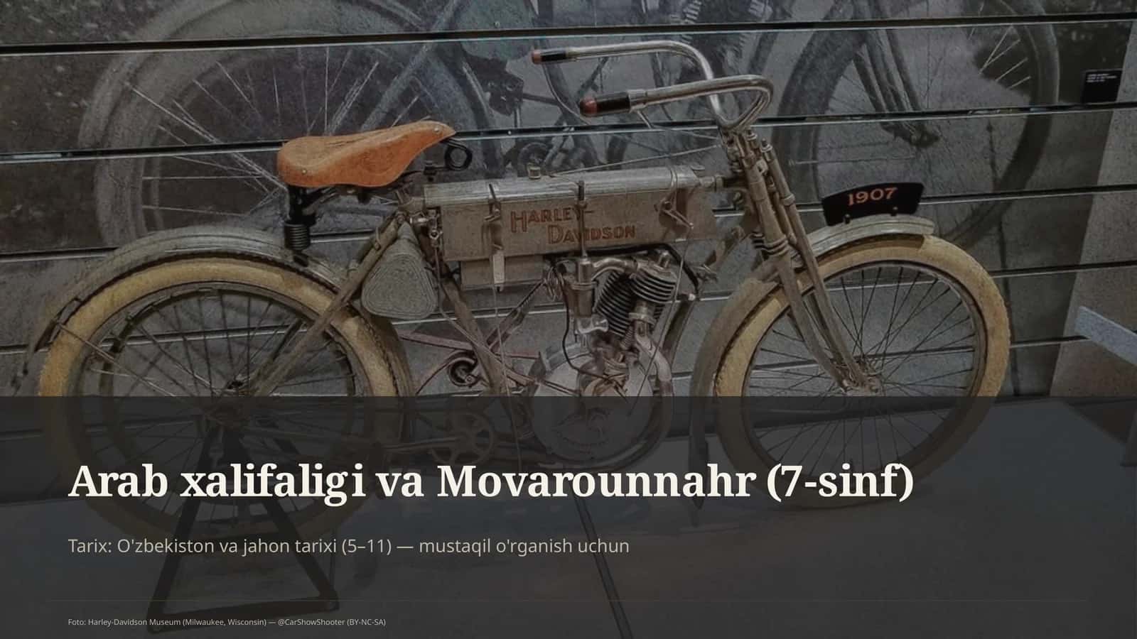 Arab xalifaligi va Movarounnahr (7-sinf) 1