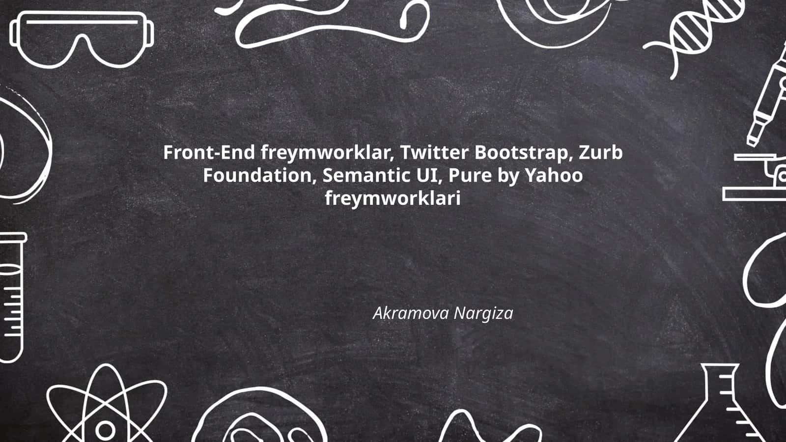 Front-End freymlarini tanlash mezonlari 1