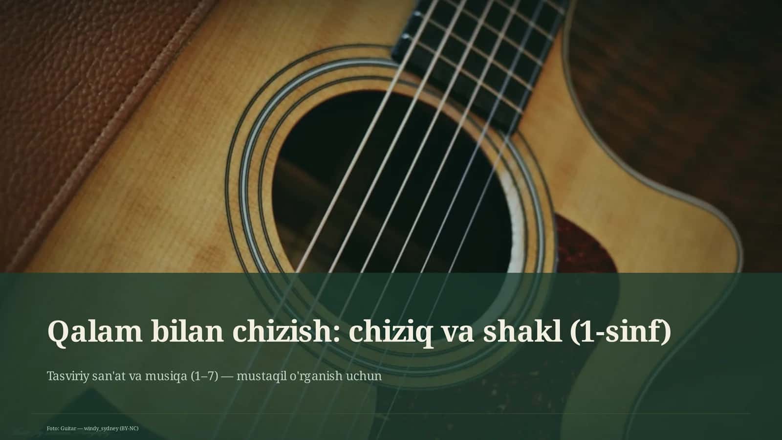 Tasviriy san'at va musiqa (1–7) 1