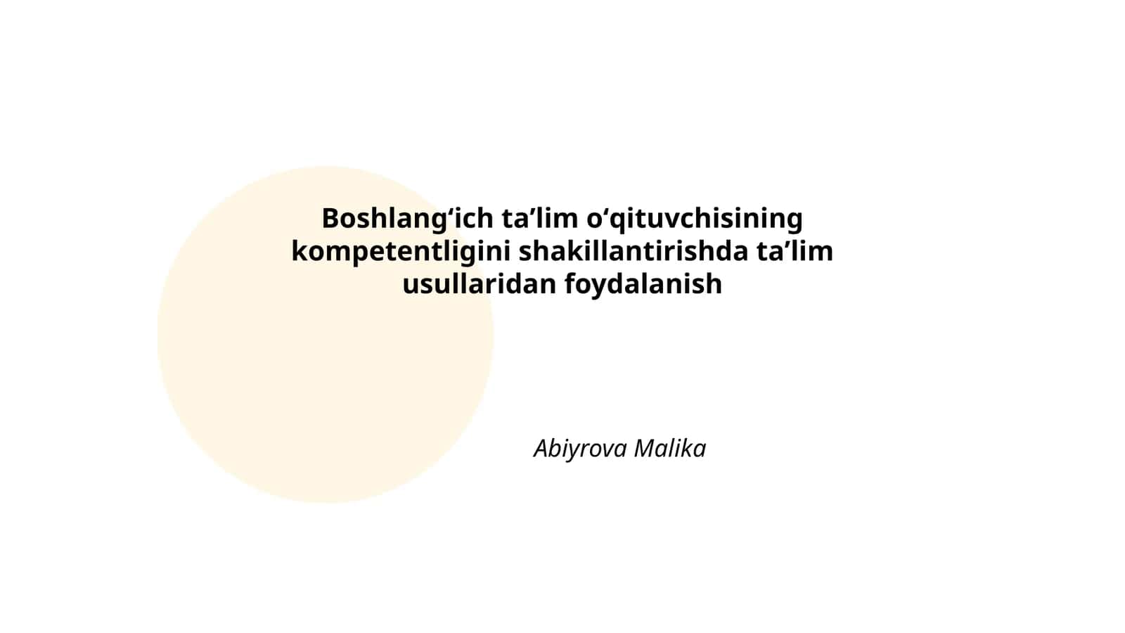 Interfaol ta'lim usullari 1
