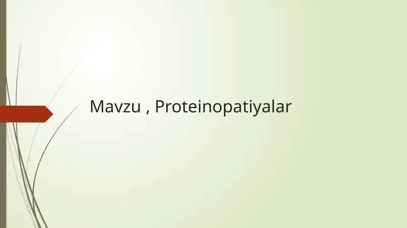 Proteinopatiyalar 1