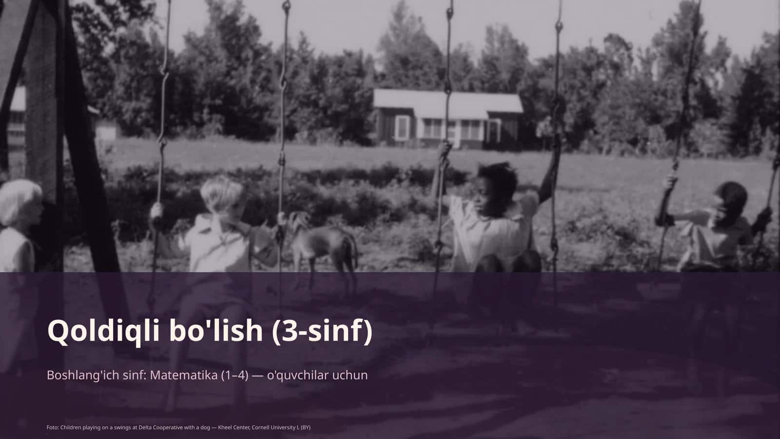 Qoldiqli bo'lish (3-sinf) 1
