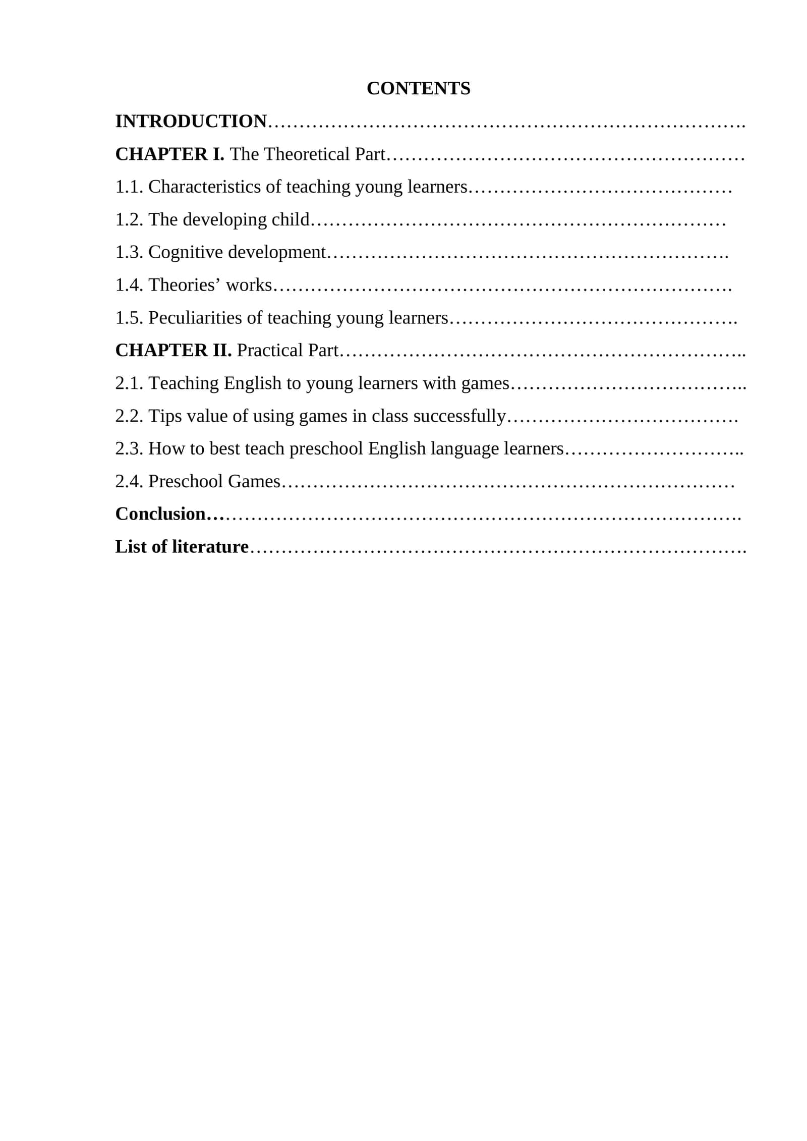 Teaching English to Young Learners 1