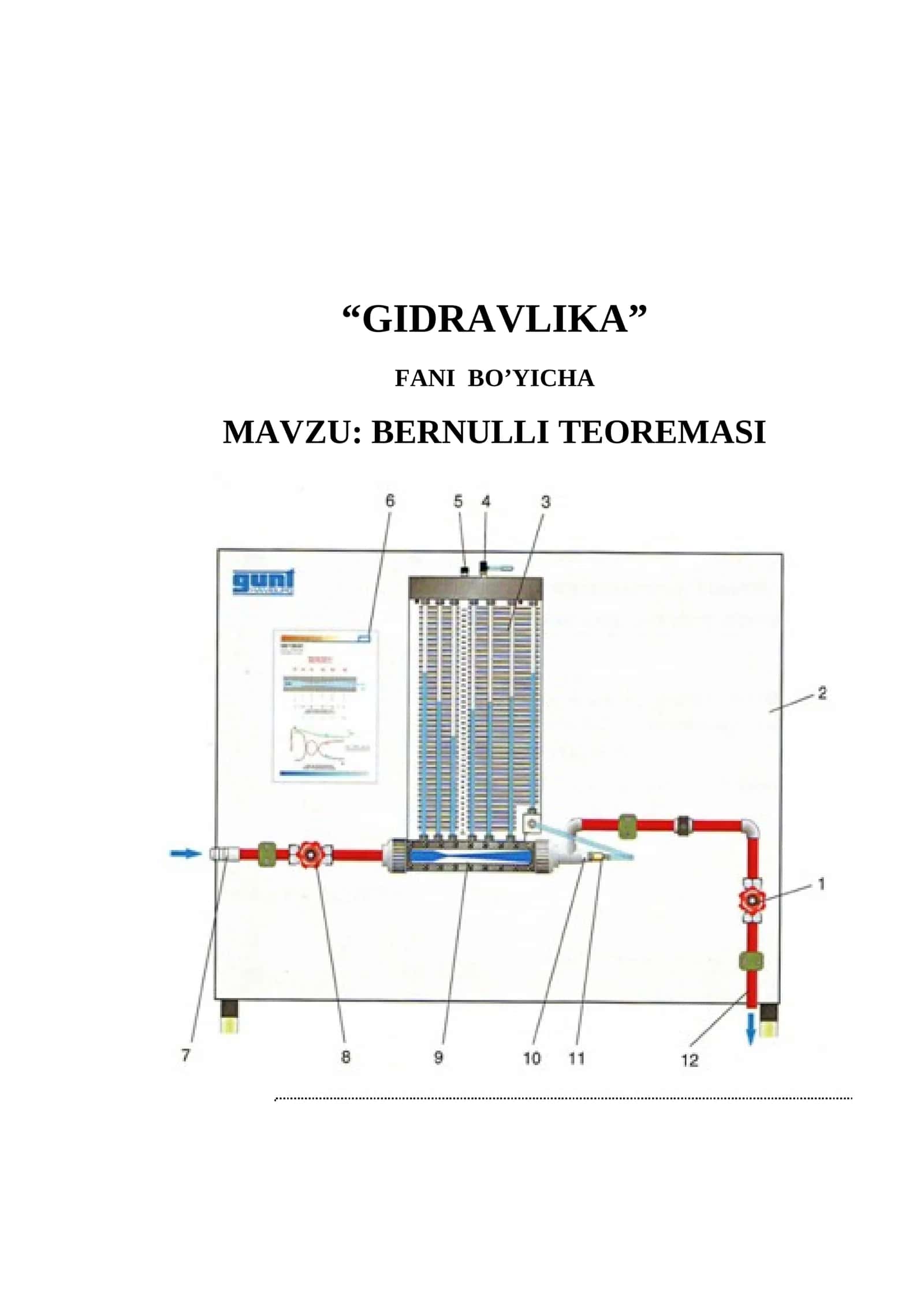 BERNULLI TEOREMASI 1