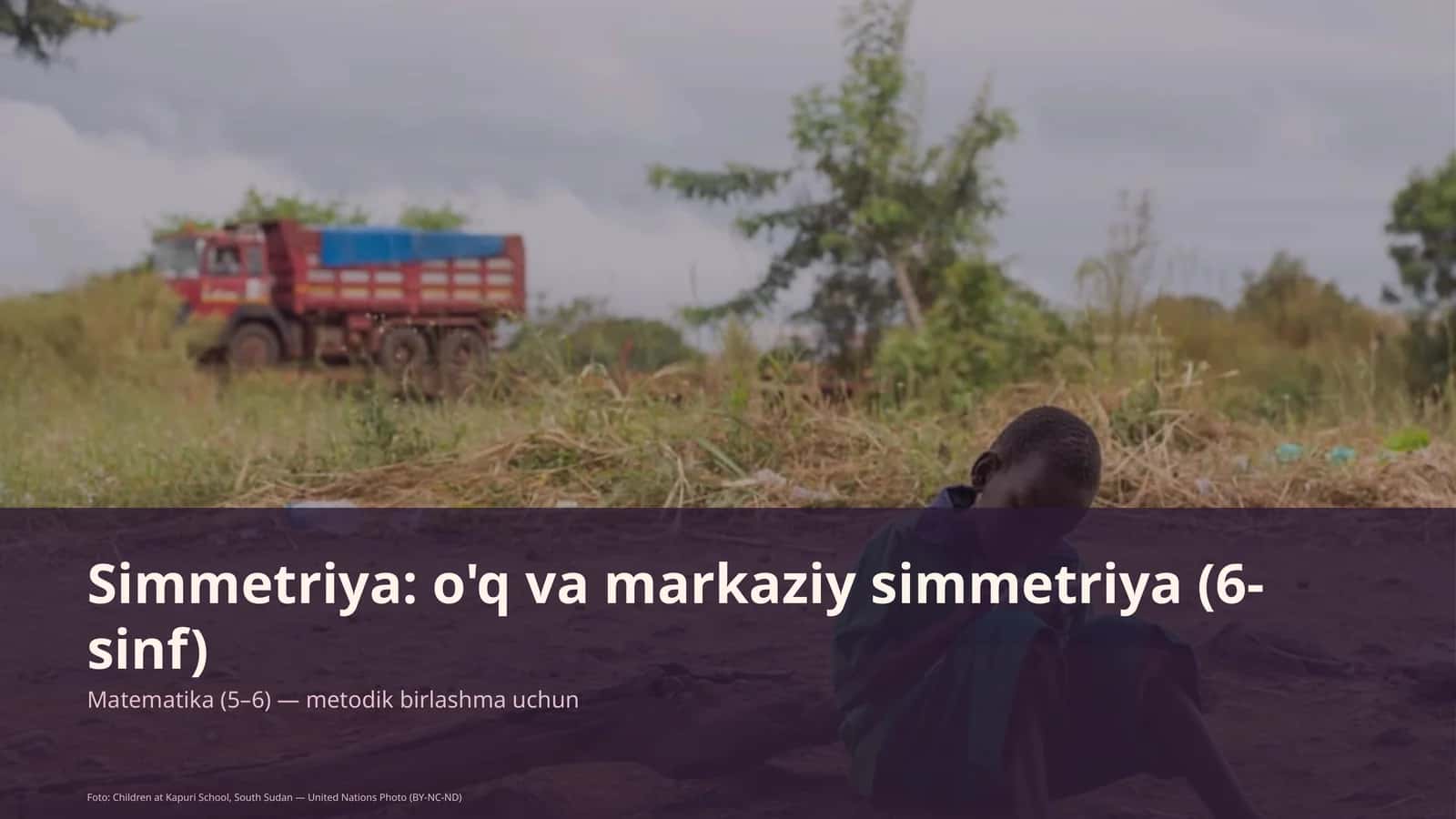 Simmetriya: o'q va markaziy simmetriya (6-sinf) 1