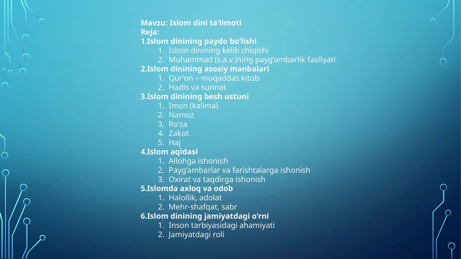 Islom dini ta’limoti 1