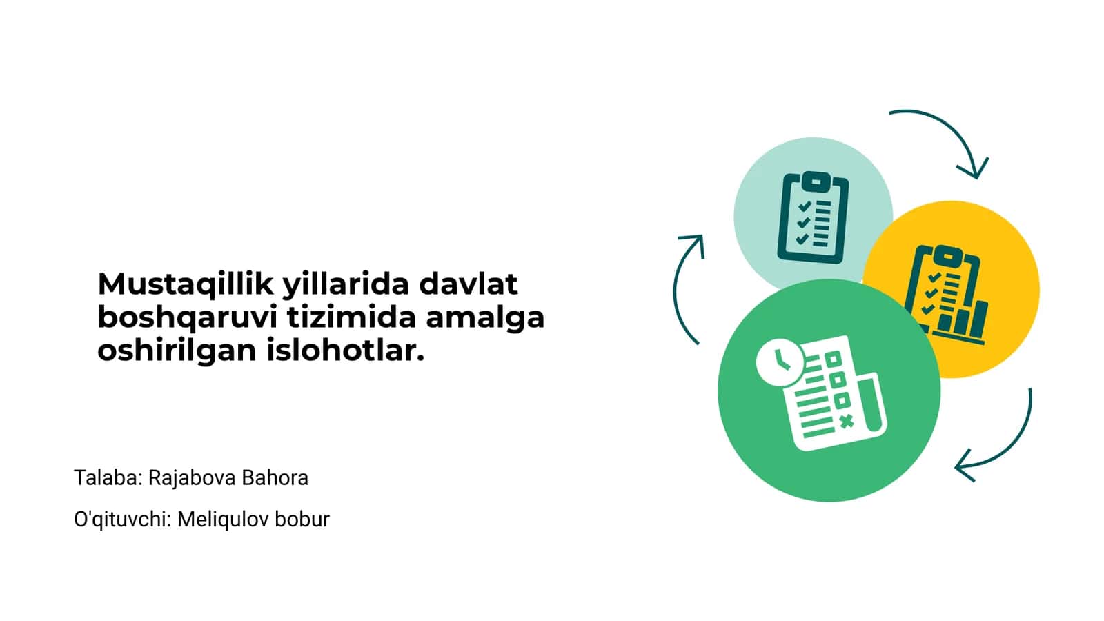 Mustaqillik davrida davlat boshqaruvi tizimining rivojlanishi 1