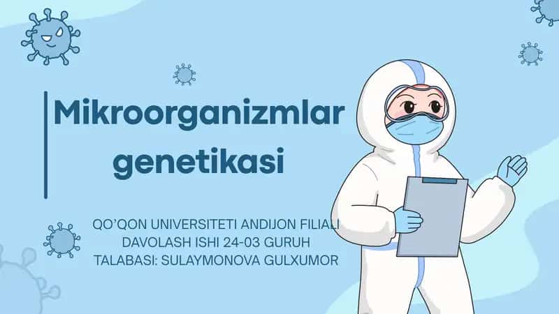 Mikroorganizmlar genetikasi 1