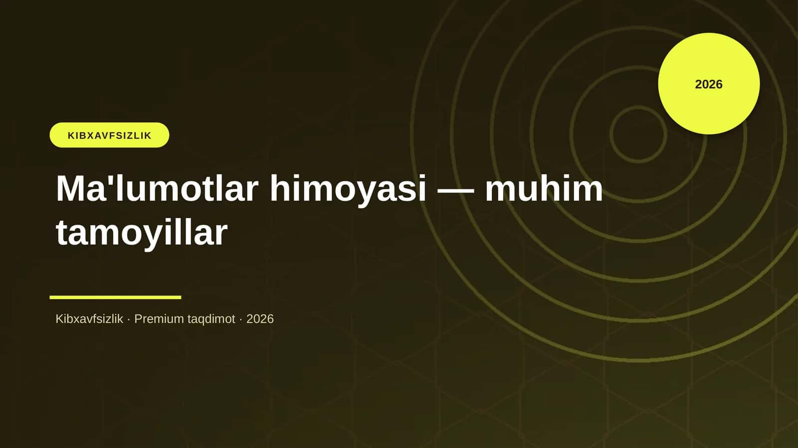 Ma'lumotlar himoyasi — muhim tamoyillar 1