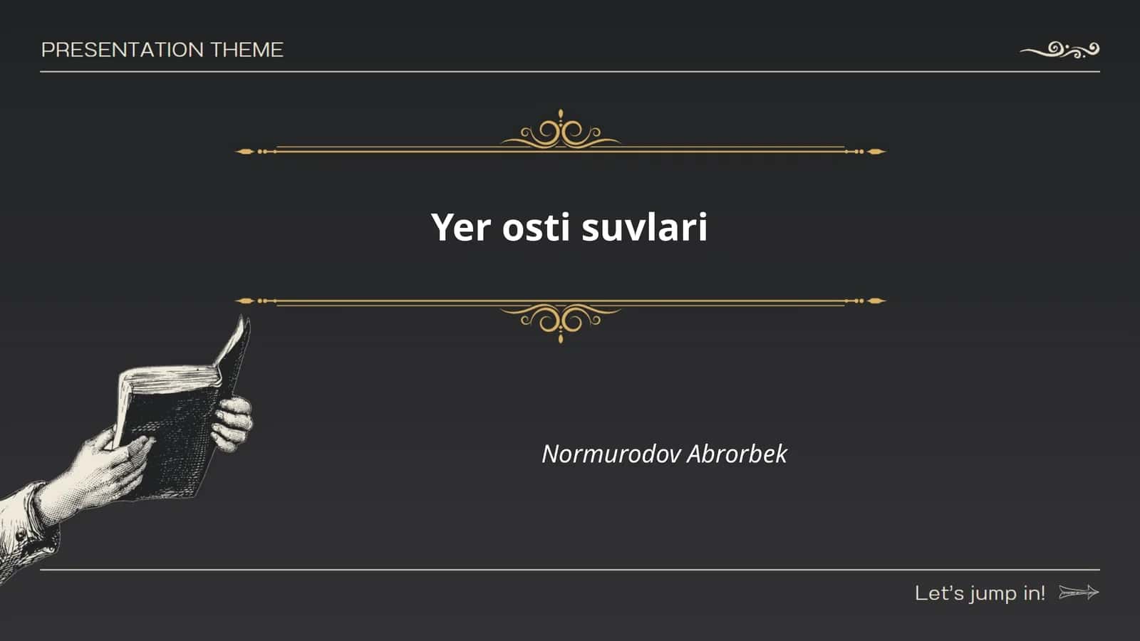 Yer osti suvlari 1