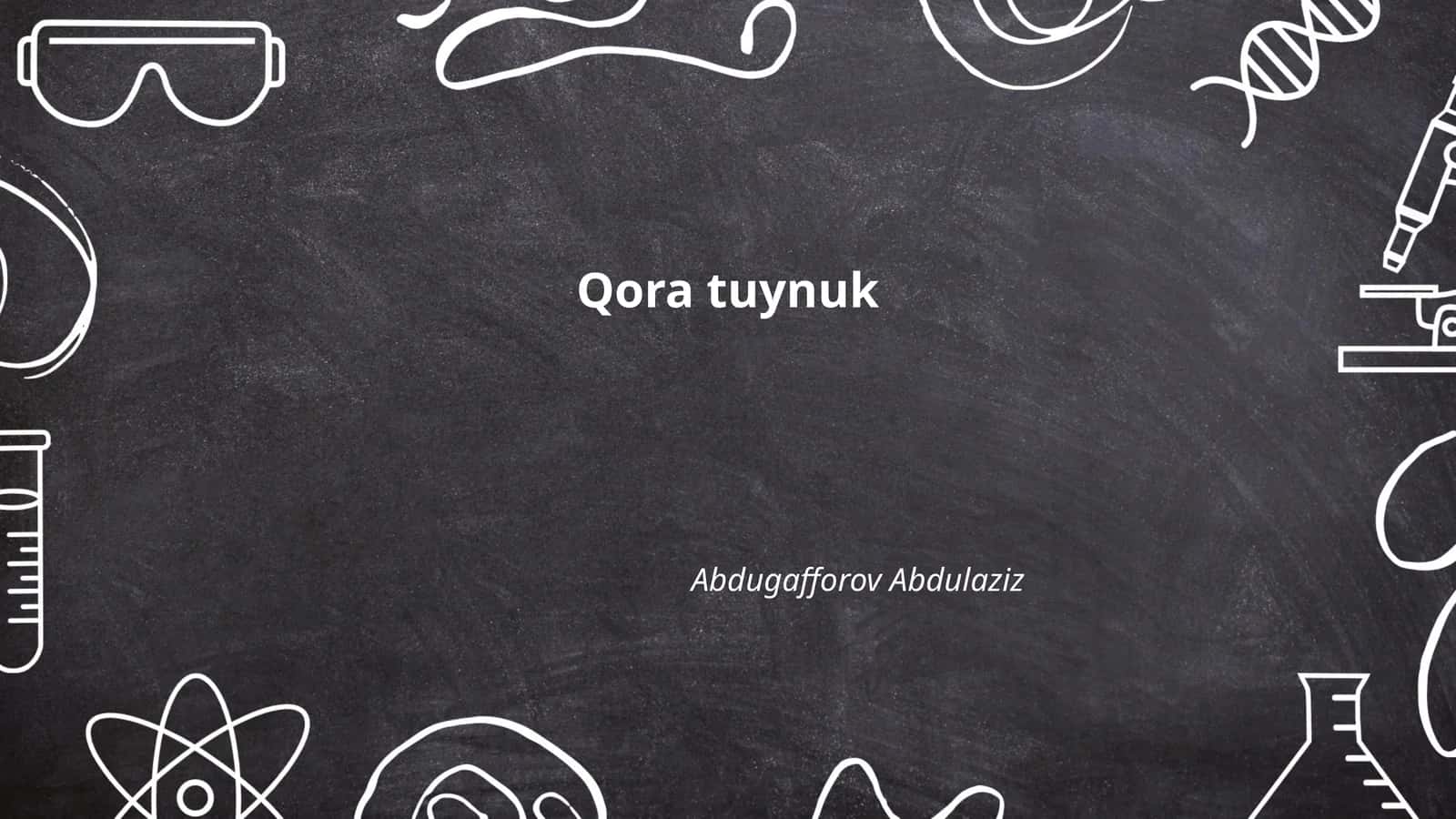 Qora tuynuk 1