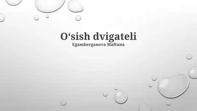 O'sish drayverlari