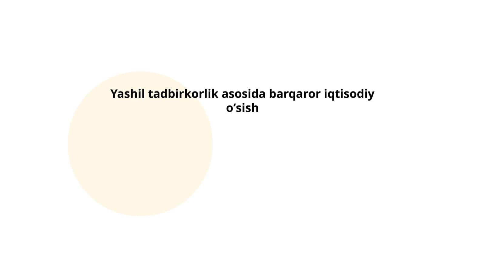 Yashil tadbirkorlik asosida barqaror iqtisodiy oʻsish 1
