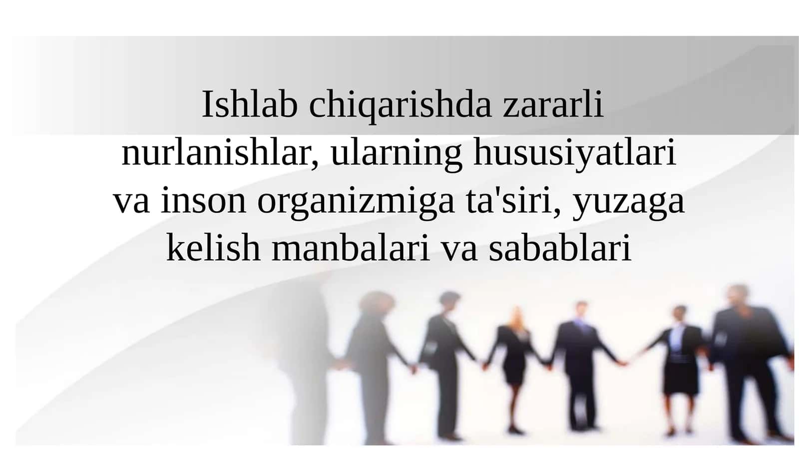 Zararli nurlanishlar 1
