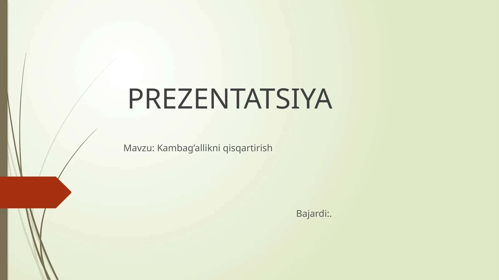 Kambag’allikni qisqartirish 1