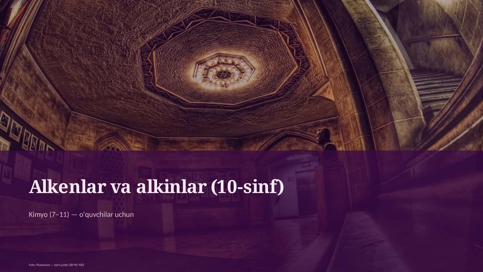 Alkenlar va alkinlar (10-sinf) 1