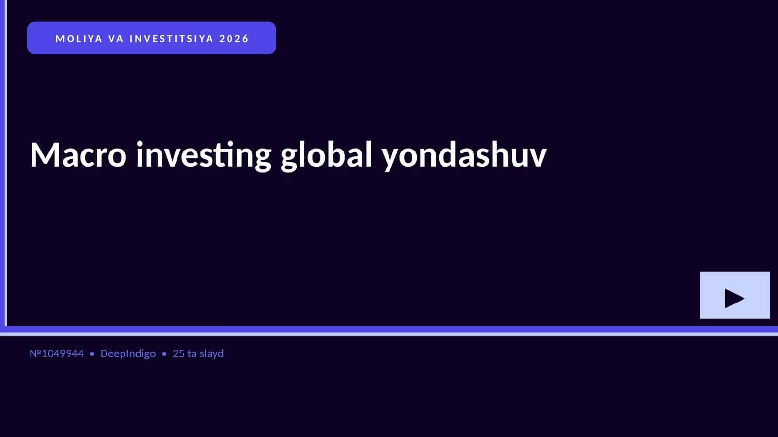 MOLIYA VA INVESTITSIYA 2026 1