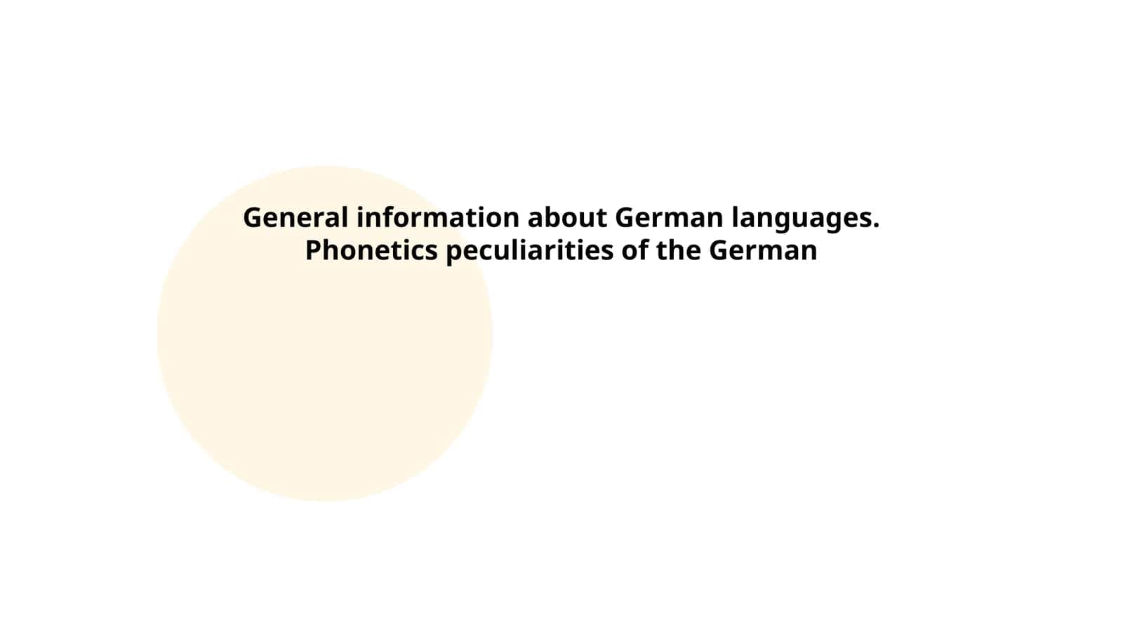 German Consonant Inventory 1