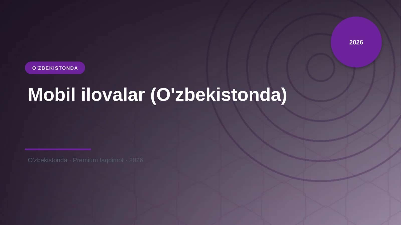 Mobil ilovalar (O'zbekistonda) 1